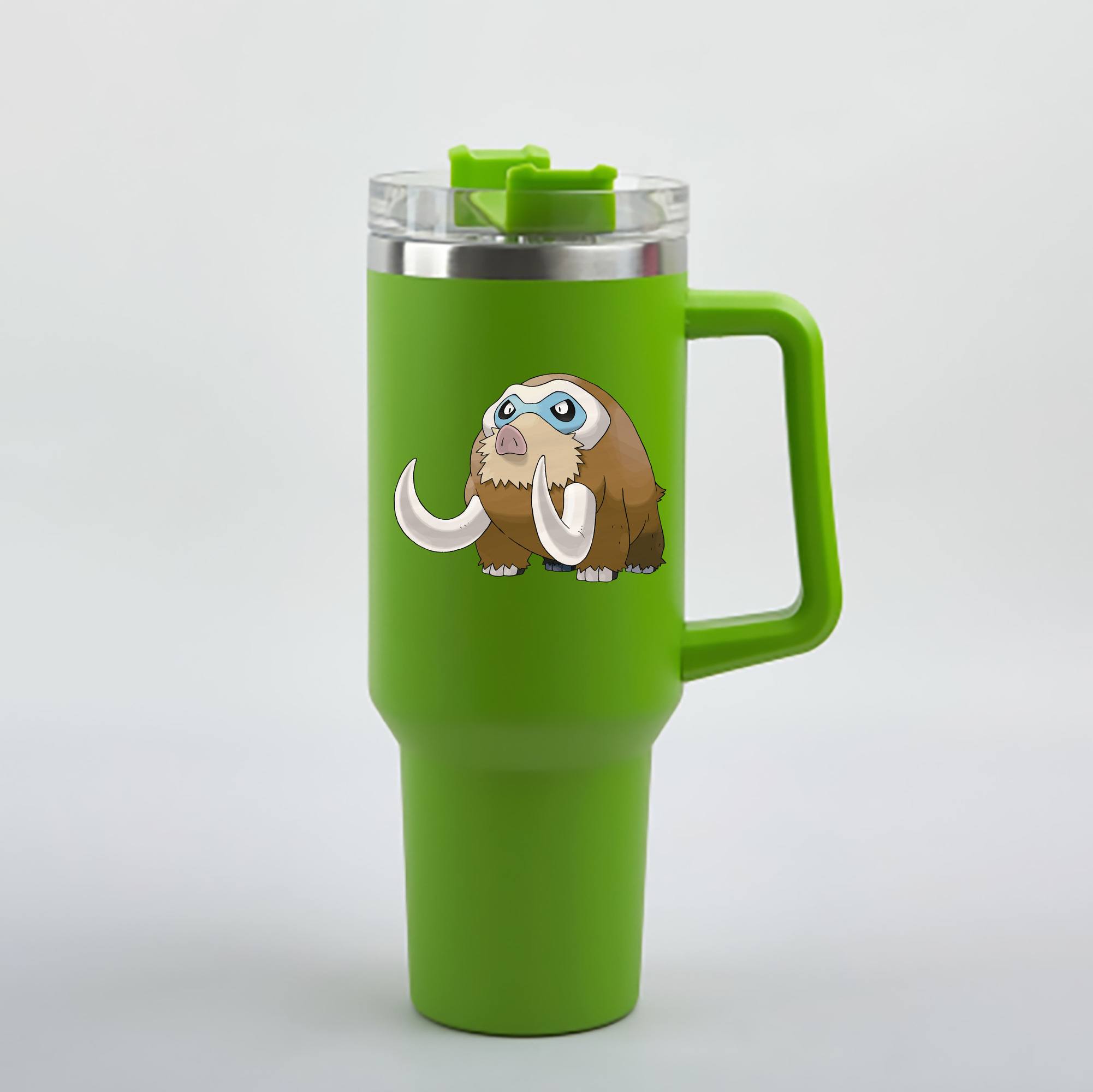 （画像用） ポケットモンスター Pokémon 1200mL車用タンブラー - クリスタルステッカー（プラスチックストロー付き）
